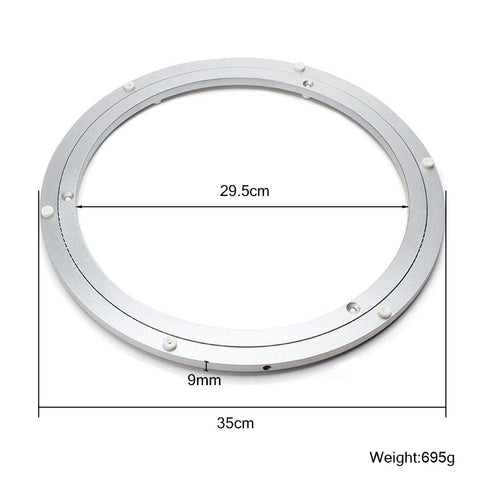 14" 350mm Aluminium Lazy Susan Hardware-Rotating Turntable Bearing Round Swivel Plate