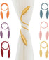 AINAAN 2 Pack Curtain Tiebacks,Random Modeling Drapery Tie Backs,Decorative Rope Holdbacks/Holder for Window Blackout and Sheer Panels, 2019, Gray