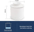KOOV Porcelain Butter Crock, French Butter Dish, Ceramic Butter Keeper for Counter, Big Capacity, Elegant Blue Collection (White)