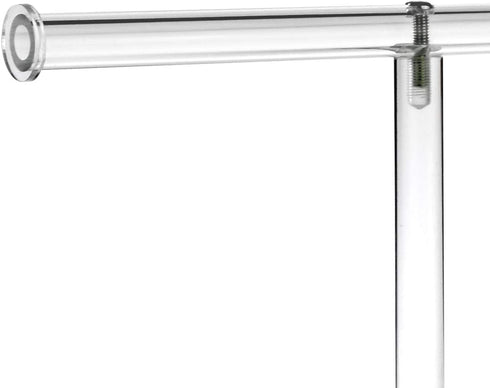 Mooca Clear Acrylic Round Bracelet Display Holder 2 Tier T-bar Jewelry Display Bracelet Display Holder Stand Acrylic Bracelet Display Organizer Jewelry Holder (2-Bar)
