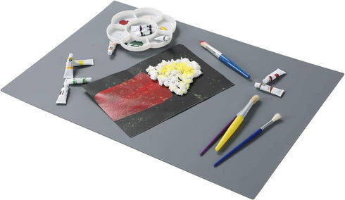 emolife Versatile Silicone Counter Mat, Thick 2mm, Countertop Protector, Heat Resistant, Nonslip, XL Large Table Mat (Dark Grey)