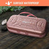 Supgear Carry Case Compatible with Nintendo Switch, Protective Hard Portable Travel Carry Case Shell Pouch for Nintendo Switch Console & Accessories with 20 Game Cartridges (Rose Gold)