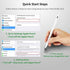 2022 iPad Pro 12.9-Inch 5th/4th/3rd Generation Stylus Pen with Palm Rejection, Active Stylus Plastic Tip Digital Smart Pencil for Apple iPad Pro 12.9" Good for Drawing and Writing