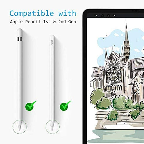 Tips Replacement for Apple Pencil 1st Gen & 2nd Generation, Pen Nibs for iPad Pro (2 Pack)