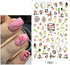 MiaoWu 10 Sheets Flower Nail Art Stickers Decals Colorful Cheery Blossoms 3D Self-Adhesive Rose Butterfly Nail Sticker Spring Floral Theme for Acrylic Nails DIY Nail Art Supplies