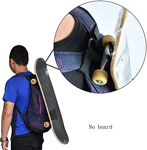 YYST Backpack Attachment Carrier Hanger Rack Hook Holder for Carrying Mini Cruiser, Cruiser Board,Skateboard - Fit Most Backpacks - Easy to Use - No Backpack