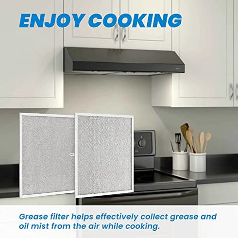 Range Hood Filter - Compatible with NuTone Allure WS1 QS2 and Broan QS1 30" Range Hoods - replace Broan Model BPS1FA30, 99010299 - 2 Pack