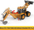 duturpo 1/50 Scale Metal Diecast Backhoe Loader Toy, Metal Play Construction Vehicles Trucks Toy for Boys