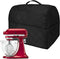 Augot Stand Mixer Cover with Handle Waterproof Mixer Covers for Kitchen, Mixer Dust Cover with Pocket for Extra Accessories, Black Blender Coffee Machine Protective Dust Covers for Mixer 4.5 & 5 Quart