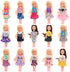 Funlight Chelsea Doll Clothes and Accessories 4 Dresses 4 Outfits 2 Shoes with Bonus 20 Rubber Band for 5.3 Inch Chelsea Doll