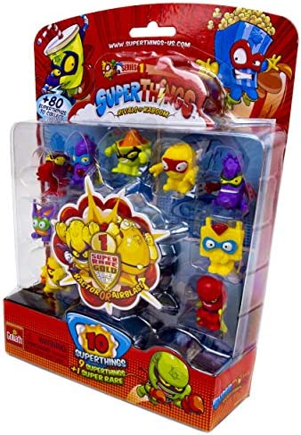 SuperThings Series 1 - Blister Pack (10) by Goliath - Contains 9 SuperThings and 1 Super Rare Gold Character