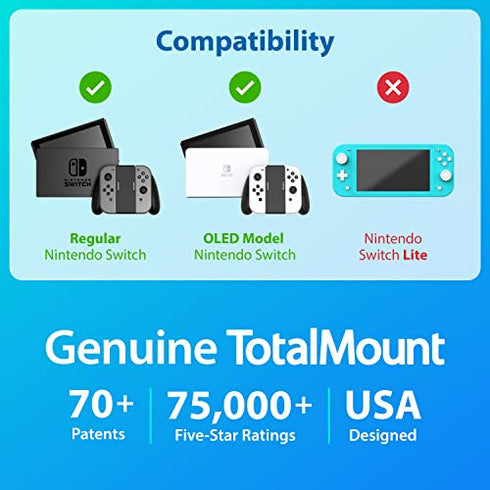 TotalMount for Nintendo Switch (Mounts Nintendo Switch on wall near TV)