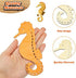 WILLBOND Unfinished Wood Cutouts Ocean Animals Wooden Paint Crafts for Kids Home Decor Ornament DIY Craft Art Project, Octopus, Shark, Whale, Dolphin, Seahorse, Fish Shape (28 Pieces)