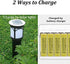 QBLPOWER Solar Light 1.2V AA Ni-CD 600mAh 2A Rechargable Batteries Cell for Garden/Lawn/Sidewalk Lamp (8 Pack AA Yellow)