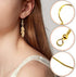 TOAOB 140pcs Earring Hooks Hypoallergenic 925 Sterling Silver Fish Hooks Ear Wires with Ball and Coil 7 Colors 18mm Nickel Free Earring Parts with Earring Backs for DIY Jewelry Making