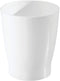 iDesign - 19941 Franklin Wastebasket Trash Can, Waste Basket Garbage Can for Bathroom, Bedroom, Kitchen, Home Office, Dorm, College, White