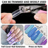 120Pcs Extra Long Nail Tips with Box,Clear XXL Straight Tapered Square Full Cover Nail Tips, Press On False Nail Tips for Salons and DIY Nail Art at Home(12 Sizes)