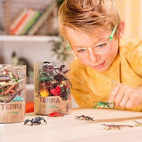 Terra by Battat – Insect World 60 pcs – Assorted Miniature Insect Toys For Kids 3+