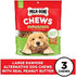 Milk-Bone Gnaw Bones Rawhide Free Dog Chew Treats, Peanut Butter & Chicken, 3 Large Knotted Bones