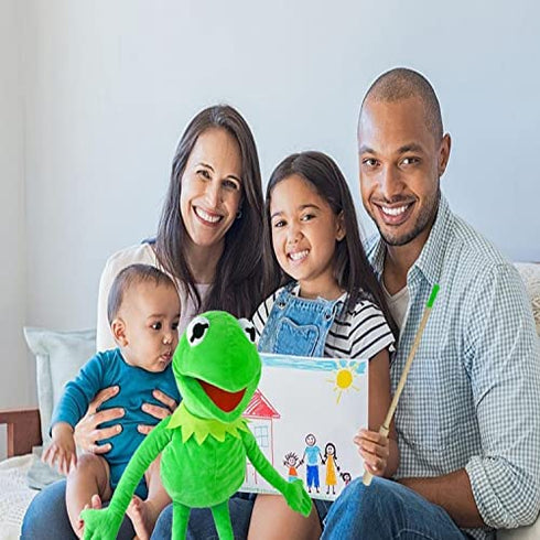 with Detachable Control Wooden Rod Kermit Frog Puppet, The Puppet Movie Show Soft Stuffed Plush Toy