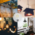 SHINESTAR 6-Pack A19 Clear Led Light Bulbs, E26 Led Bulb 60w, 2700K Warm White, Non-dimmable