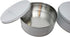 Premium Cookie Tin (2 Pack) Pure White, Elegant Classy Empty - Cookie Gift Tins, Round, Extra Thick Steel