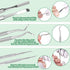 6-Pack Ingrown Toenail File and Lifters, Professional Surgical Stainless Steel Ingrown Toenail Removal Tool Kit, Manicure Treatment Pedicure Nail Correction Polish Pain Under Sidewall Cleaner Relief