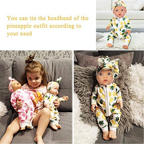 Ecore Fun Random 5 Sets 14-16 Inch Baby Doll Clothes Dresses Outfits Pjs for 43cm New Born Baby Dolls, 15 Inch Baby Doll, 18 Inch Girl Doll