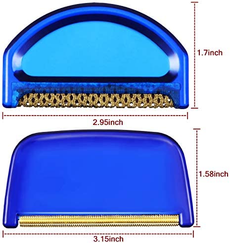 2 Pieces Cashmere Fine Wool Clothes Sweater Combs and Sweater Fabric Shaver, Multi-Fabric Garments De-Pilling De-Fuzzing Lint Fuzz Balls Cleaning Tools to Remove Pills, Fuzz and Lint from Clothes