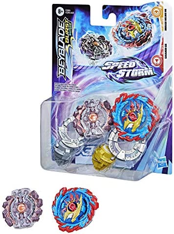 BEYBLADE Burst Surge Speedstorm Mirage Helios H6 and Gaianon G6 Spinning Top Dual Pack -- 2 Battling Game Top Toy for Kids Ages 8 and Up