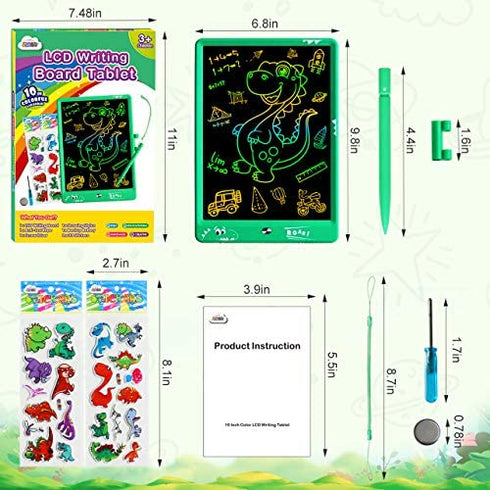 ZMLM Boys Gift for Christmas Age 3-12: 10 Inch LCD Writing Tablet Electronic Drawing Art Pad Erasable Magic Learning Doodle Board Toddler Travel Boy Toy Activity Toy for Kids Girls Boy Birthday Gift
