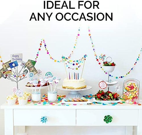 White Money Tree Gift Holder with Clips and LED Light Tips - Gift Card Holder Tree with 10 Photo Clips - Gift Card Tree Holder for Birthdays, Christmas, Weddings etc. - 17 inches tall - by Mein Schatz