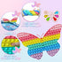 Jumbo Push Popp Fidget Toy 15.7 Inch Big Size Butterfly Pop for Kids Fidget Packs Giant pop it Biggest Jumbo Huge Pop Rainbow Large Super Big Pops Anti-Anxiety Toy Girls Adult (2PCS)