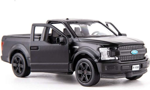 TGRCM-CZ 1/36 Scale F150 Pickup Truck Casting Car Model, Zinc Alloy Toy Car for Kids, Pull Back Vehicles Toy Car for Toddlers Kids Boys Girls (Black)