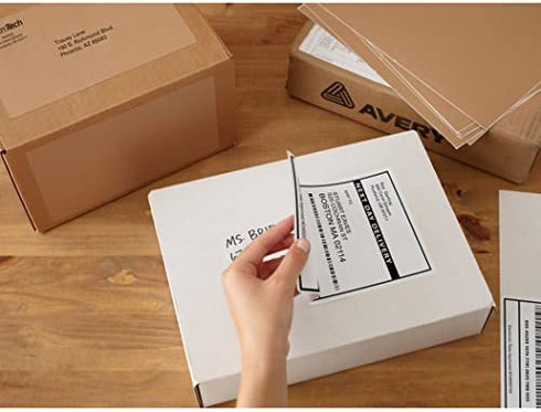 Avery Printable Shipping Labels, 5.5" x 8.5", White, 20 Blank Mailing Labels (18126)