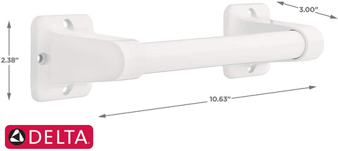 Delta DF509W 9" x 7/8" Exposed Screw Residential Assist Bar, White