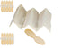 Perfect Stix Wooden Wrapped Taster Ice Cream Paddle Spoon, Paper Wrapped, 3" Length (Pack of 300) Wrapped