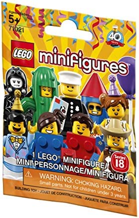 LEGO Minifigure Series 18: Party - 1 Figure Building Kit 7 pieces