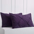 Raytrue-X Ultra Soft Pillow Cases Standard Size, Purple Pillow Shams Set of 2, Decorative Pillow Covers with Pinch Pleated Design 20x26 inches