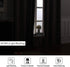 MIULEE Blackout Curtains Room Darkening Thermal Insulated Drapes Solid Window Treatment Set Grommet Top Light Blocking Curtain for Living Room / Bedroom 2 Panels 42 x 84 inch Length Grey