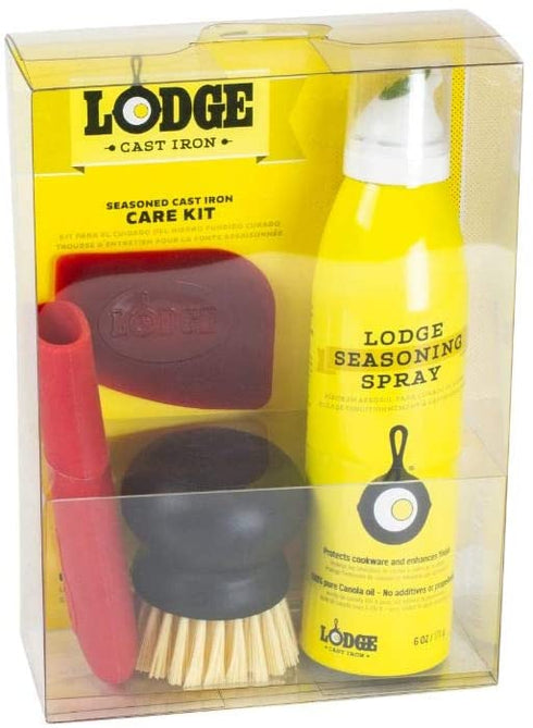Lodge Seasoned Cast Iron Care Kit 5-Piece Set, One Size, Assorted