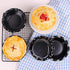 Webake Mini Pie Pan Set of 4, Nonstick 5 Inch Pie Plate Baking Dish with Ruffled Edge, Individual Round Bakeware Pie Tins for Toaster Oven Air Fryer Insta Pot