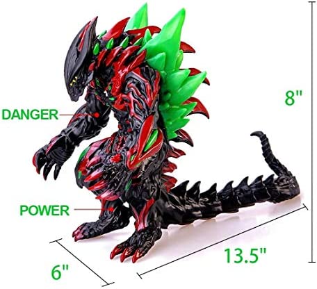 ZAVR Godzilla Toy King of The Monsters, Action Figure 8 inch Tall, Movable Joints Action Movie Series Soft Vinyl, Carry Bag