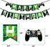 WERNNSAI Game Birthday Banner - Video Game Party Supplies Happy Birthday Bunting Garland for Boys Kids Player Geeks Gaming Themed Party Decorations Assembled