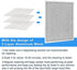 Range Hood Filter Replace Broan Model BPS1FA30, 99010299 -11-3/4" X 14-1/4" X 3/8" for NuTone Allure WS1 QS2 and Broan QS1 30" Range Hoods (2-Pack)
