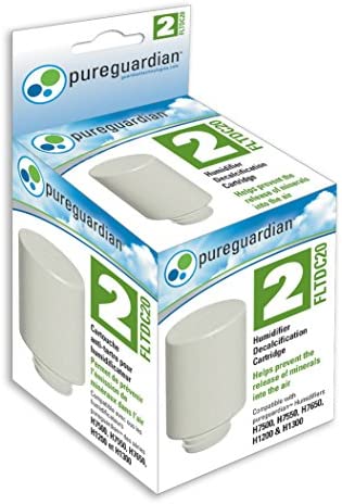 Pure Guardian FLTDC20 Humidifier Demineralization Filter, Cartridge #2, 700 Hrs. Run Time, Prevents Release of Minerals Into Air, Fights White Dust, Easy Application to PureGuardian Humidifier