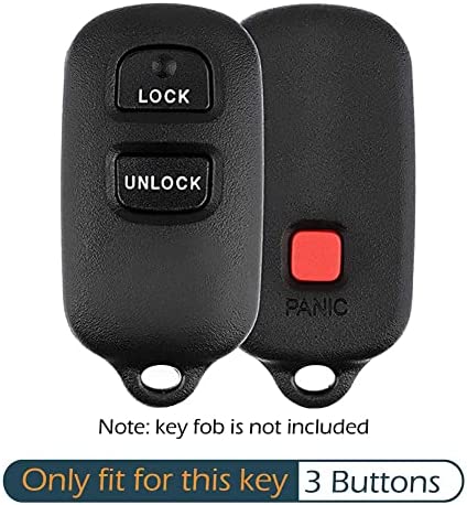 GFDesign 2Pcs Silicone 3 Buttons Key Fob Cover Remote Case Keyless Protector Compatible with Toyota Corolla Camry Echo Matrix Prius Tacoma Tundra RAV4 FJ Cruiser Highlander Sequoia Yaris Scion xA xB