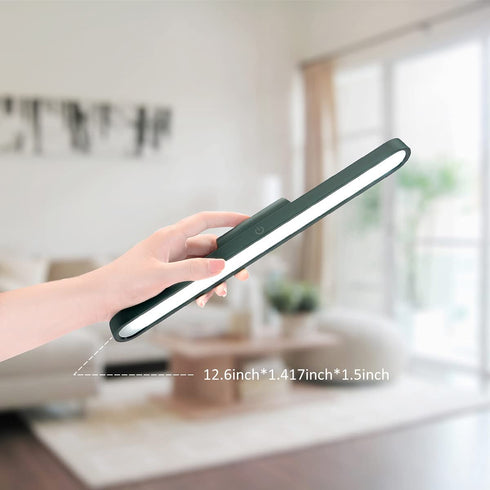Funland Stick on Lights, Dimmable Wireless Magnetic Touch Lights Stick on Kitchen Closet Wall Bed Headboard, Rechargeable Under Cabinet Lighting Battery Operated (Green), (VN004)