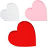 3 Pieces Valentine's Day Heart Wood Sign Heart Tray Decor Love Heart Shape Home Decor Freestanding Red Pink White Heart Table Decorations for Valentines Day Wedding Party