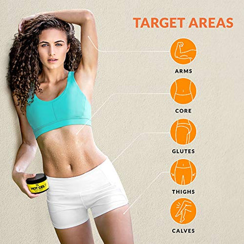 Hot Vita Hot Gel – Sweat Cream Workout Enhancer Belly Slimming Gel (4 oz)